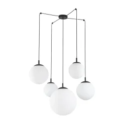 Hängelampen|Esszimmer Lampen*TK Lighting Pendelleuchte verstellbar B: max. 4 m Glas Metall 5x E27