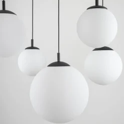 Hängelampen|Esszimmer Lampen*TK Lighting Pendelleuchte verstellbar B: max. 4 m Glas Metall 5x E27