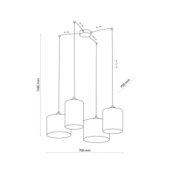 TK Lighting Pendelleuchte verstellbar Boho Style Jute Metall E27< Hängelampen|Esszimmer Lampen