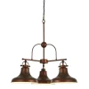 Hängelampen|Esszimmer Lampen*Searchlight Pendelleuchte Vintage Ø 63 cm 3-flammig E27 Braun
