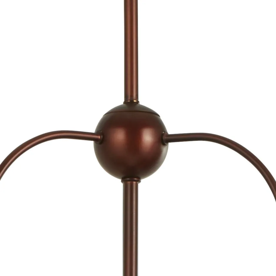 Hängelampen|Esszimmer Lampen*Searchlight Pendelleuchte Vintage Ø 63 cm 3-flammig E27 Braun