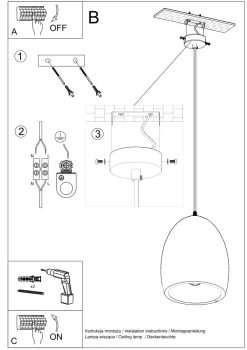 Hängelampen|Keramiklampen*Sollux Pendelleuchte Weiß Ø 30 cm Keramik bemalbar E27 TEVEL