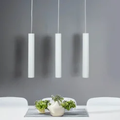 Hängelampen|Esszimmer Lampen*Nowodvorski Pendelleuchte weiß 3-flammig