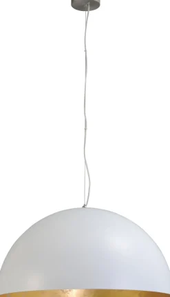 Masterlight Pendelleuchte Weiß Gold Ø60cm Handarbeit LARINO< Hängelampen|Esszimmer Lampen