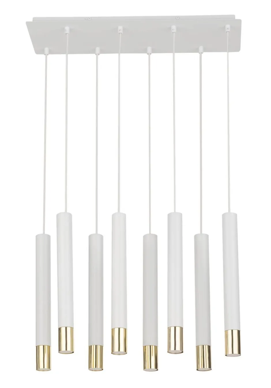 Moderne Lampen|Wohnzimmerlampen*Sigma Pendelleuchte Weiß Gold Modern Metall Esszimmer