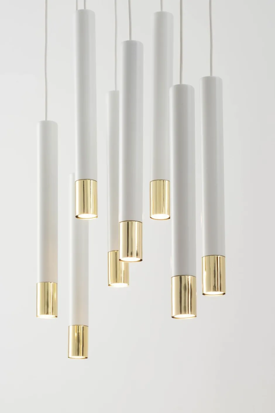 Moderne Lampen|Wohnzimmerlampen*Sigma Pendelleuchte Weiß Gold Modern Metall Esszimmer