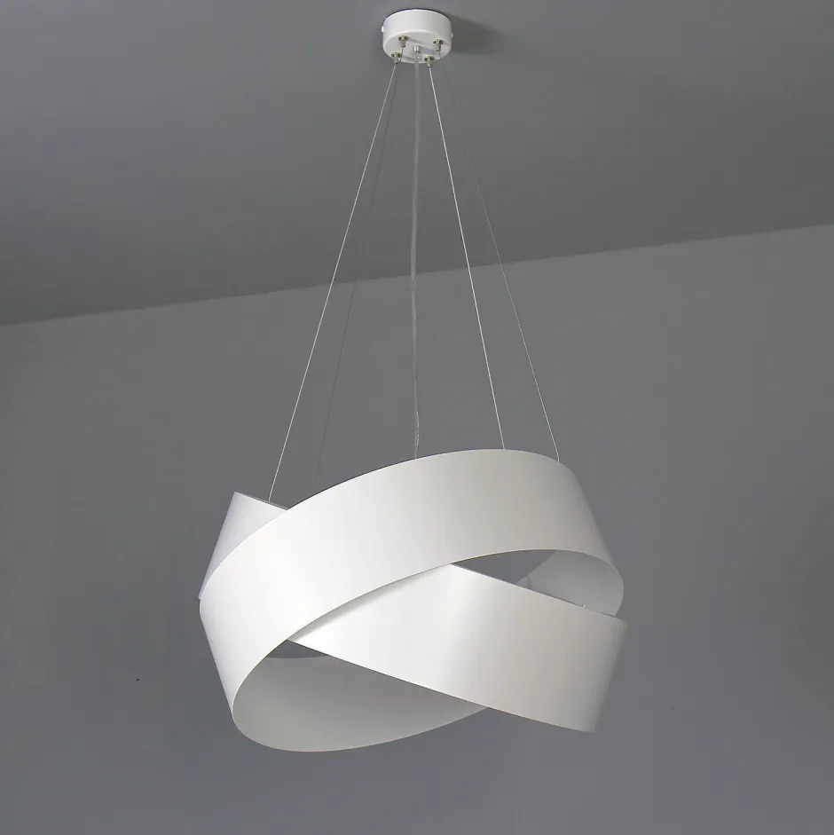 Hängelampen|Esszimmer Lampen*Emibig Pendelleuchte Weiß Metall Design höhenverstellbar