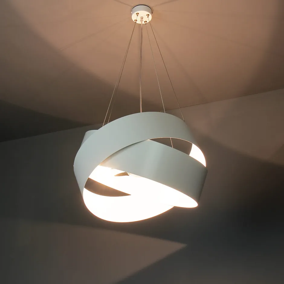 Hängelampen|Esszimmer Lampen*Emibig Pendelleuchte Weiß Metall Design höhenverstellbar