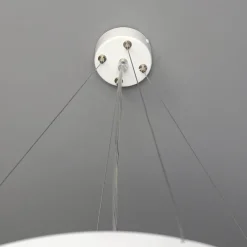 Hängelampen|Esszimmer Lampen*Emibig Pendelleuchte Weiß Metall Design höhenverstellbar