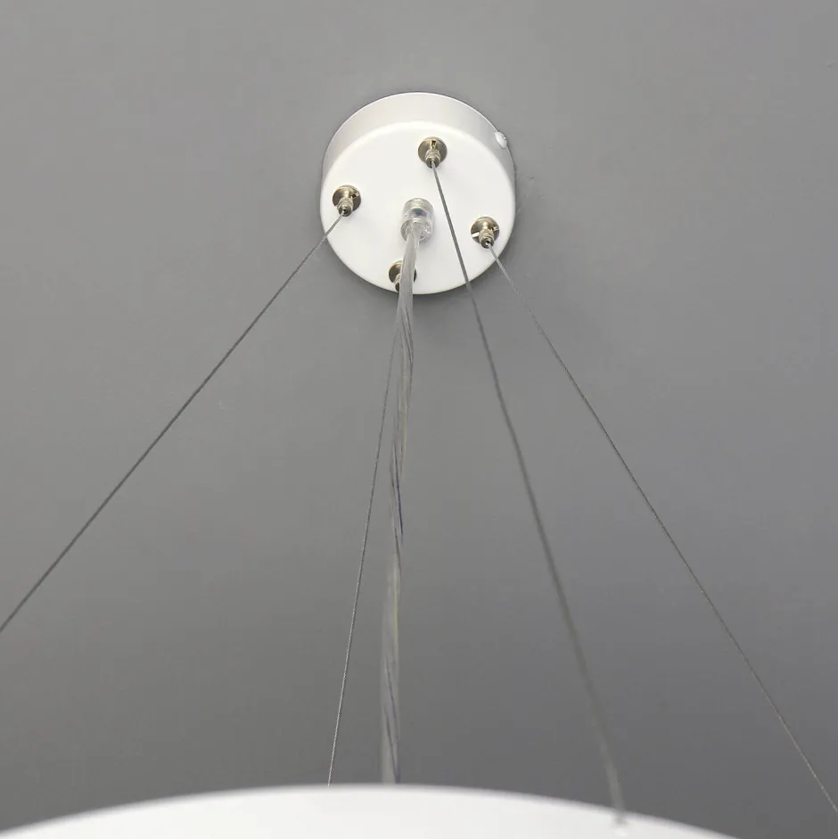 Hängelampen|Esszimmer Lampen*Emibig Pendelleuchte Weiß Metall Design höhenverstellbar