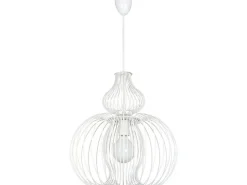 Nowodvorski Pendelleuchte Weiß Metall Ø 44 cm E27< Hängelampen|Esszimmer Lampen