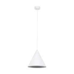TK Lighting Pendelleuchte Weiß Metall Ø 25 cm H: max. 160 cm E27 Retro< Hängelampen|Esszimmer Lampen
