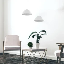 Hängelampen|Moderne Lampen*TK Lighting Pendelleuchte Weiß Metall Ø 33,5 cm Modern schlicht