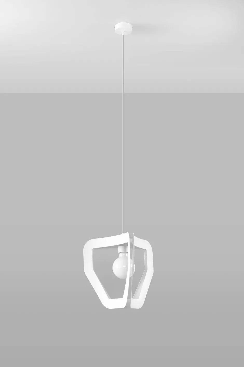 Sollux Pendelleuchte Weiß Modern für E27 Metall dekorativ< Hängelampen|Esszimmer Lampen