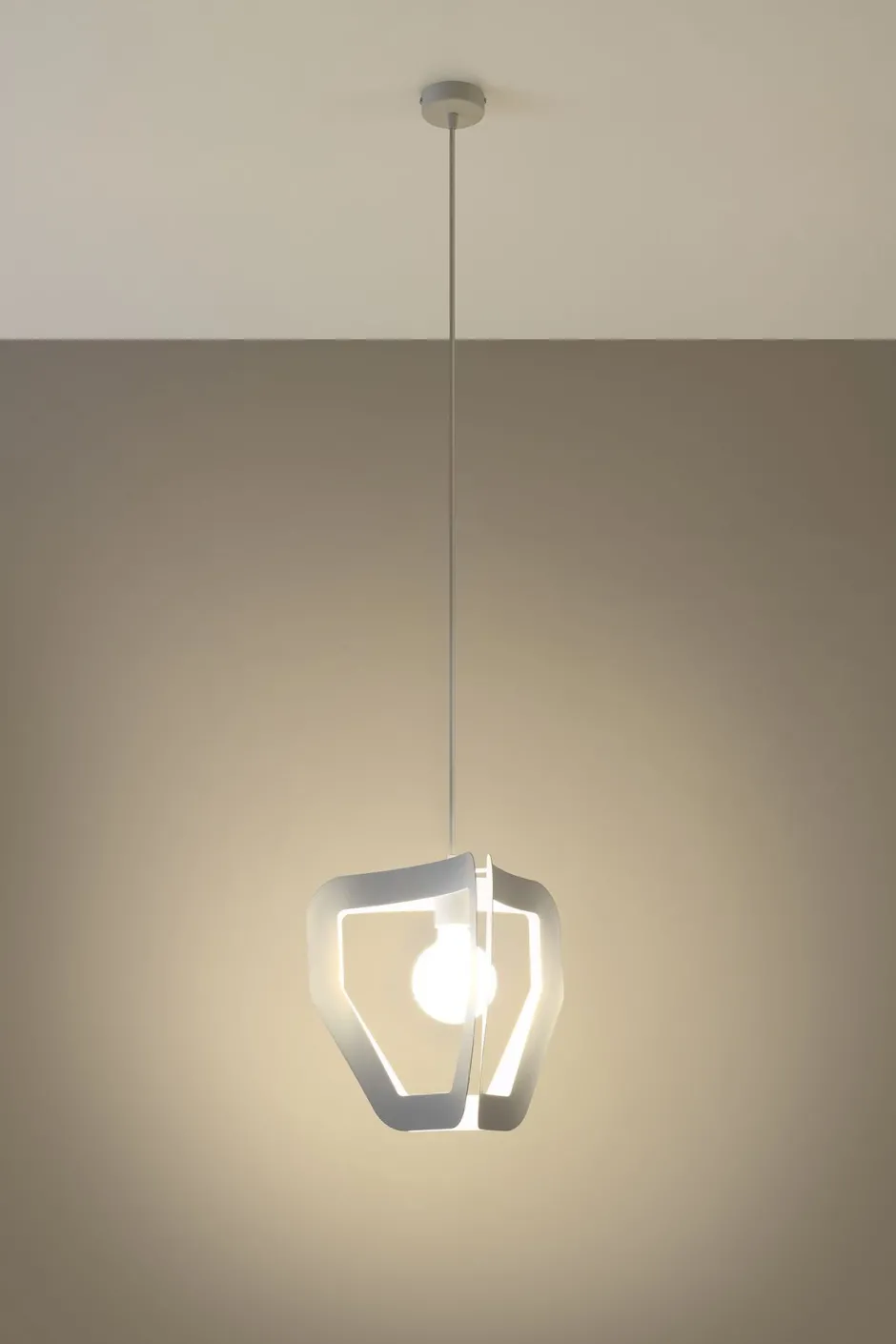 Sollux Pendelleuchte Weiß Modern für E27 Metall dekorativ< Hängelampen|Esszimmer Lampen