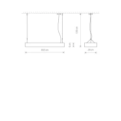 Nowodvorski Pendelleuchte Weiß T8 LED mit 3000 K warmweiß B: 93,5 cm lang< Hängelampen|Bürolampen