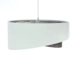 BPS Koncept Pendelleuchte Wohnzimmer rund D: 50 cm Stoff Velours Optik< Bürolampen|Schlafzimmer Lampen