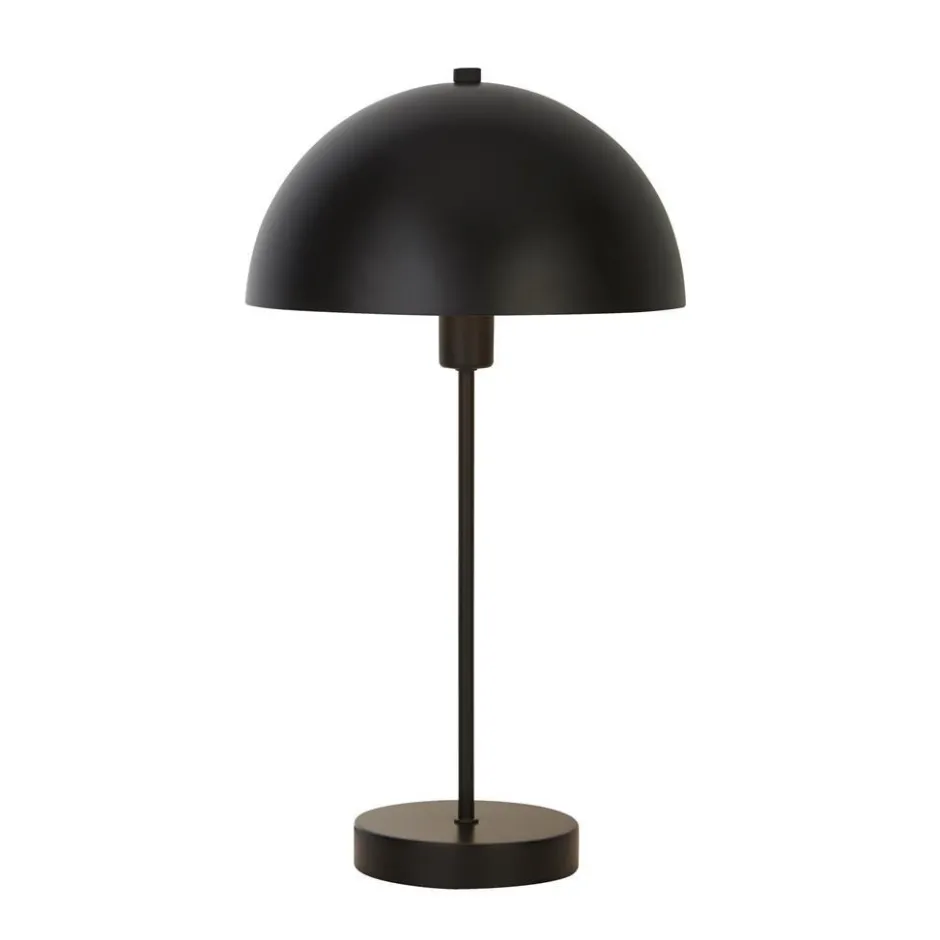 Bauhaus Lampen|Schlafzimmer Lampen*Searchlight Pilzleuchte Bauhaus E14 46,2 cm Ø 25 cm Metall Schwarz