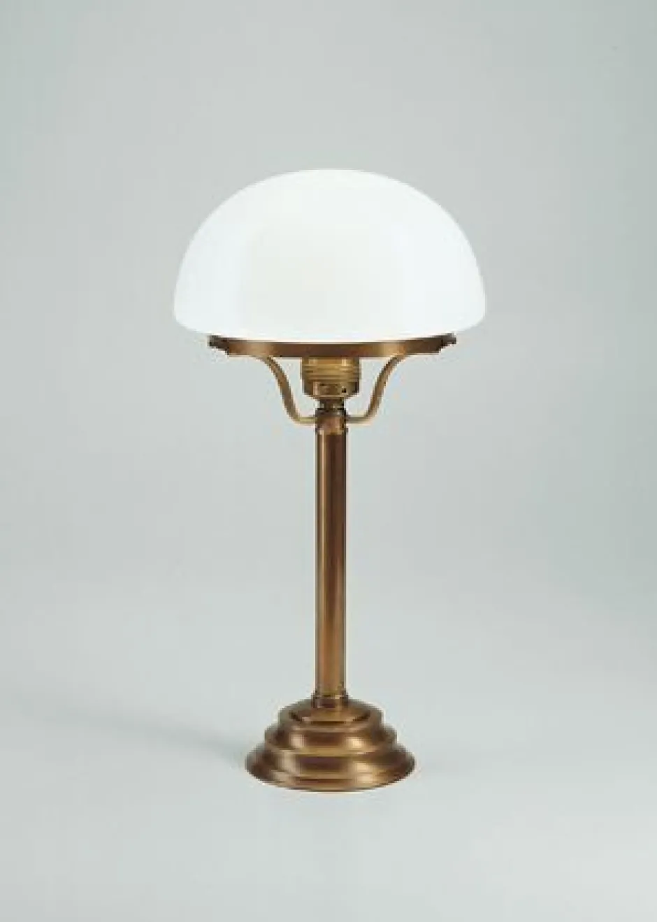 Wohnzimmerlampen|Metall Lampen*Berliner Messingleuchten Pilzleuchte Premium Glas Messing E27 38 cm blendarm