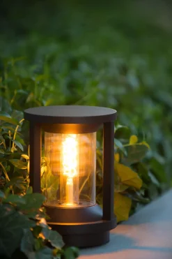 Pollerleuchte Aluminium Schwarz 22 cm klein IP65 Garten< Wegeleuchten|Metall Lampen