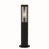 Metall Lampen|Wegeleuchten*Searchlight Pollerleuchte Edelstahl IP44 E27 45 cm Schwarz Rauchgrau
