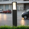 Metall Lampen|Wegeleuchten*Searchlight Pollerleuchte IP44 GU10 45 cm Schwarz Weiß Aluminium