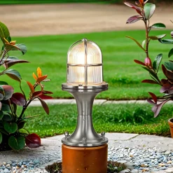 Lido Premium Außenlampe Messing Glas IP54 Garten Weg< Metall Lampen|Messinglampen