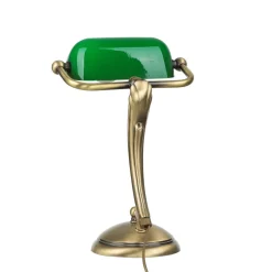 Giovanni Battista Premium Bankerleuchte aus Messing< Tischlampen|Bürolampen