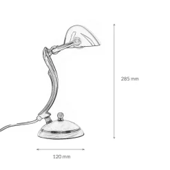Giovanni Battista Premium Bankerleuchte aus Messing< Tischlampen|Bürolampen