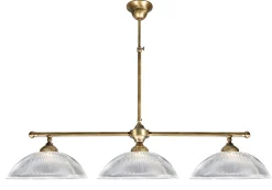 Deckenleuchten|Flurlampen*Giovanni Battista Premium Billardleuchte Echt-Messing hell bronziert