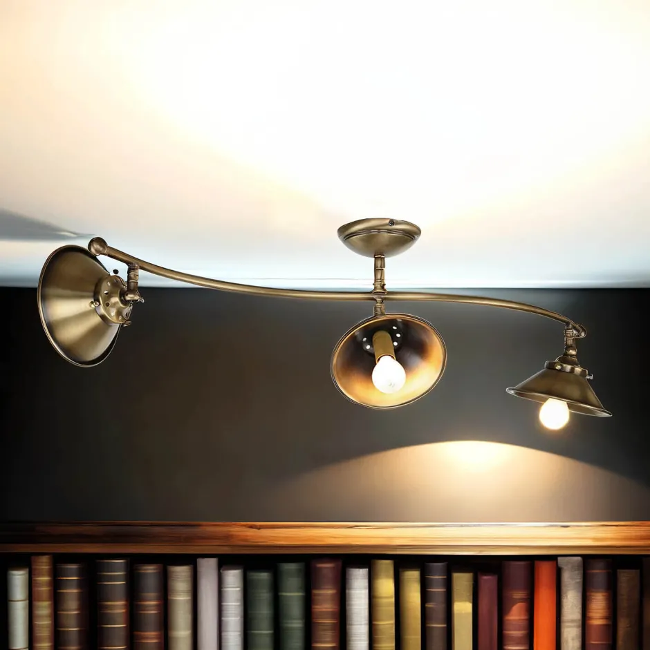 Deckenleuchten|Spots*Giovanni Battista Premium Deckenleuchte Bronze Antik 3-flmg