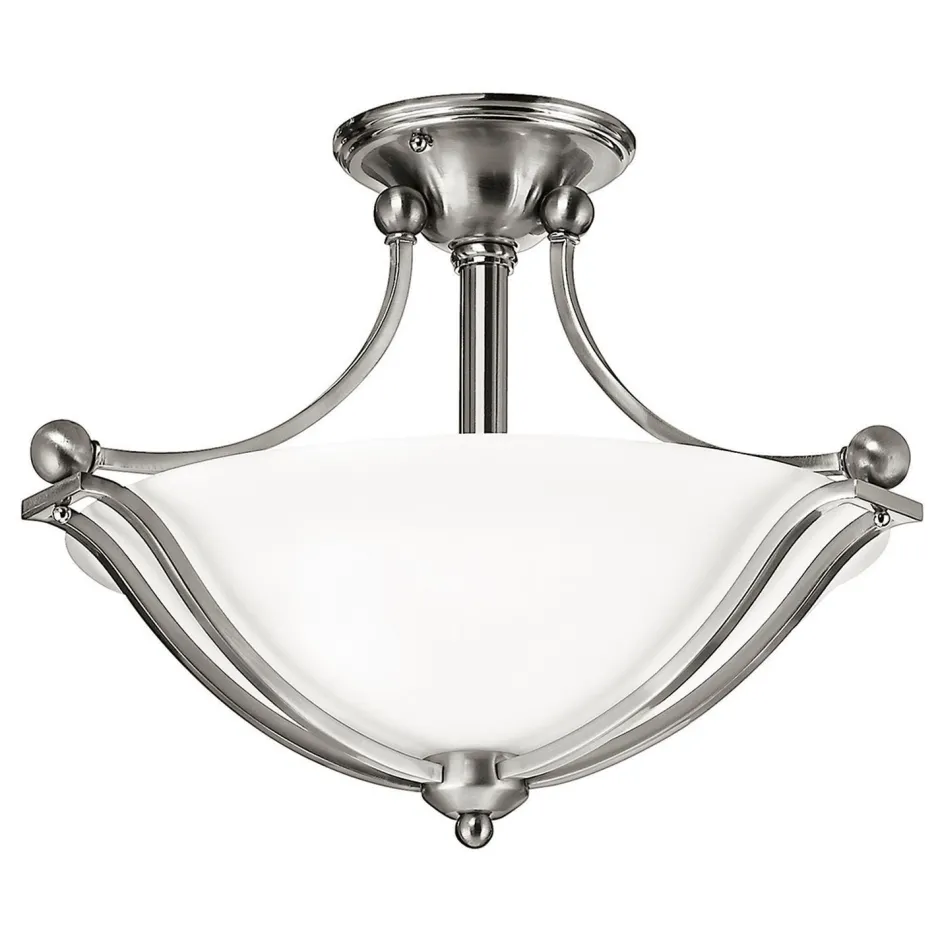 Wohnzimmerlampen|Glaslampen*Elstead Premium Deckenleuchte Glas Schirm Ø49cm VERVE