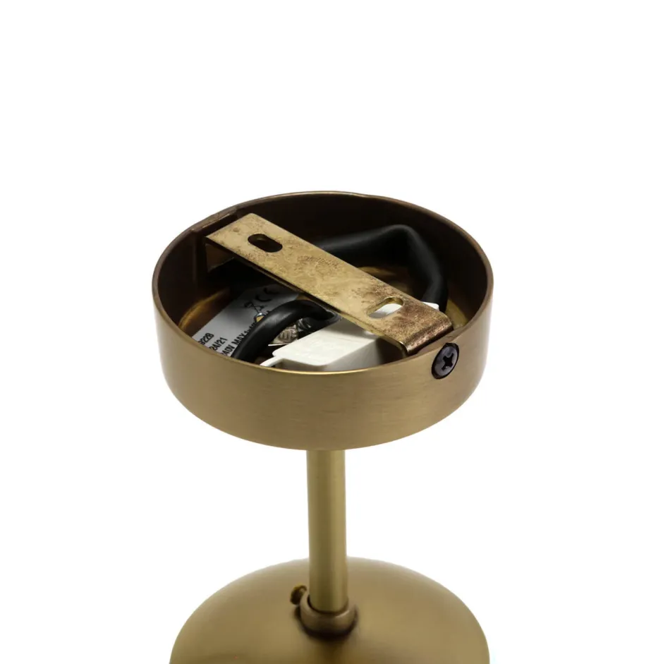 Giovanni Battista Premium Deckenleuchte MUSA rund Glas Echt-Messing< Metall Lampen|Messinglampen