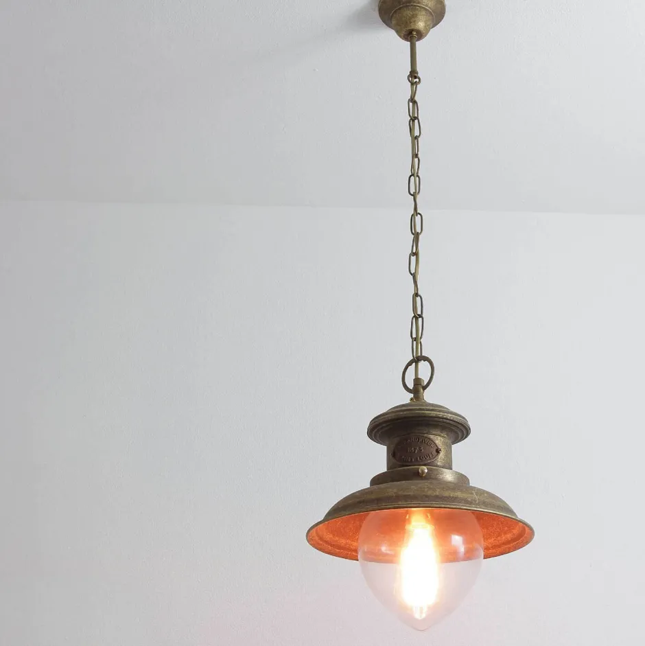 Außenleuchten Antik|Lampen Aus Aller Welt*Giovanni Battista Premium Hängeleuchte Außen aus Messing in Bronze