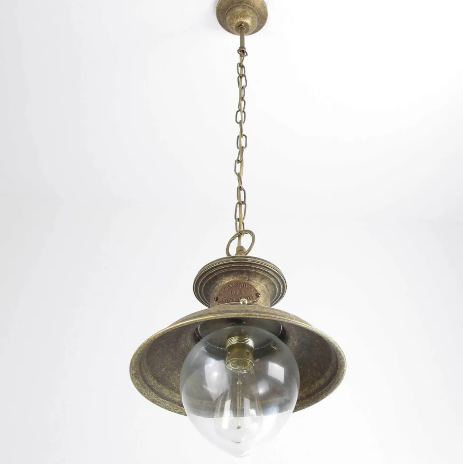 Außenleuchten Antik|Lampen Aus Aller Welt*Giovanni Battista Premium Hängeleuchte Außen aus Messing in Bronze