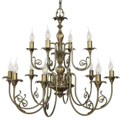 Giovanni Battista Premium Hängeleuchte Ø84cm 12-Flmg< Metall Lampen|Messinglampen