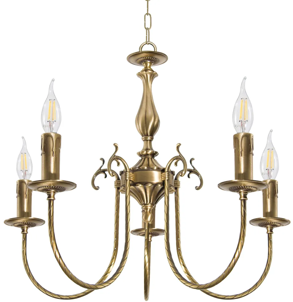 Giovanni Battista Premium Hängeleuchte Ø60cm 5-Flmg< Metall Lampen|Messinglampen