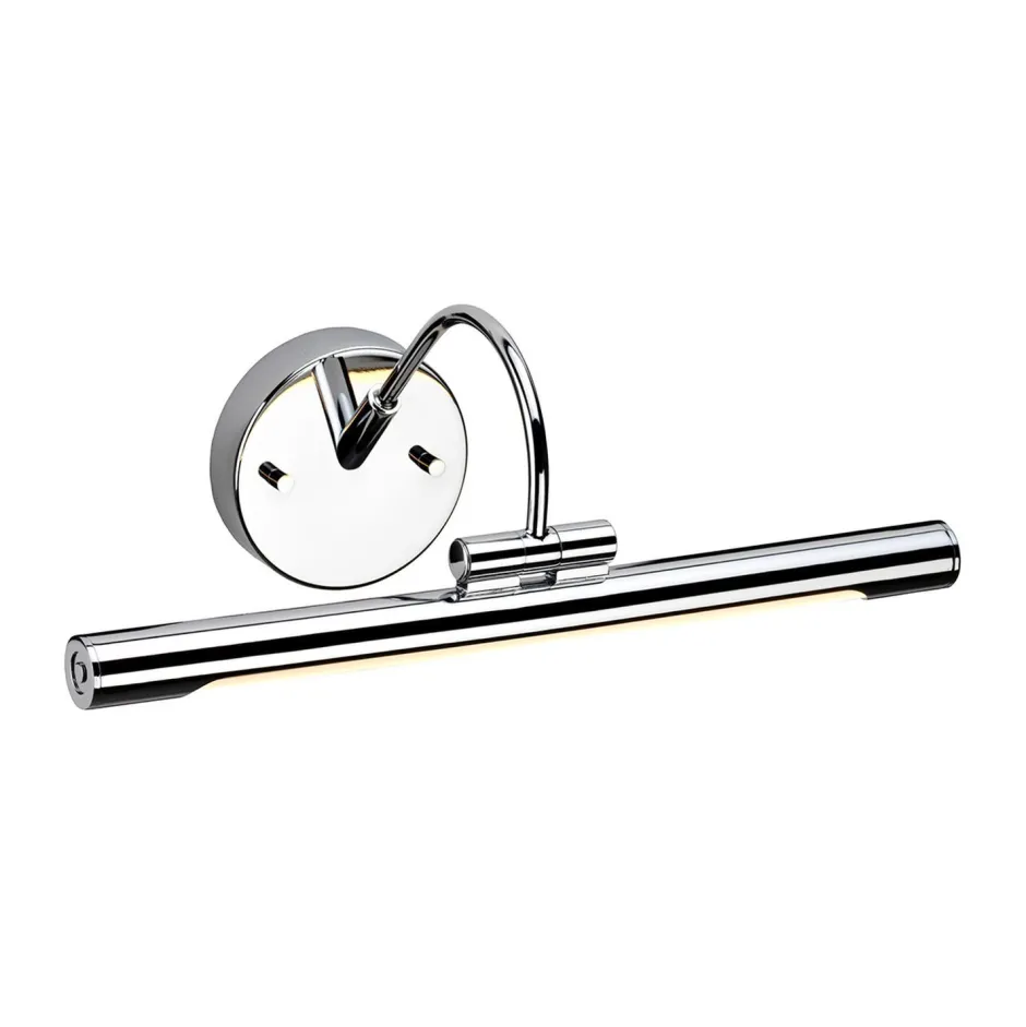 Led Lampen|Wandleuchten*Elstead Premium LED Bildbeleuchtung GAMBAR Chrom Jugendstil