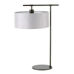 Tischlampen|Schlafzimmer Lampen*Elstead Premium Nachttischlampe Stoff Schirm 66cm hoch