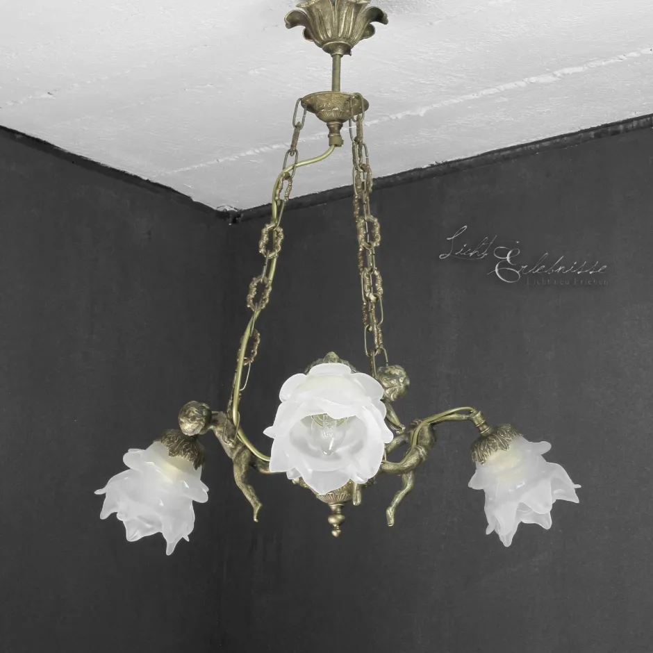 Hängelampen|Esszimmer Lampen*Giovanni Battista Premium Pendelleuchte Putti Bronze