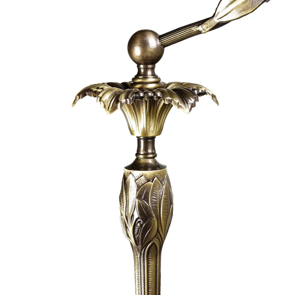 Lampen Aus Aller Welt|Messinglampen*Giovanni Battista Premium Standleuchte Messing Bronziert