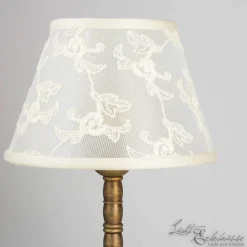 Messinglampen|Stofflampen*Giovanni Battista Premium Tischleuchte Messing Antik