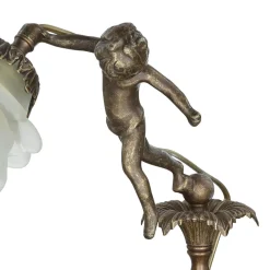 Giovanni Battista Premium Tischleuchte Putte in Bronze< Tischlampen|Jugendstil Lampen