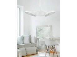 Deckenleuchten|Retro Lampen*Nowodvorski Retro Deckenleuchte 3-flammig Weiß Metall E27