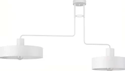 Sigma Retro Deckenleuchte Mehrflammig Metall E27 in Weiß< Deckenleuchten|Wohnzimmerlampen