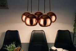 Hängelampen|Esszimmer Lampen*Invicta Interior Retro Hängelampe MIRRI Roségold 5-flammig Esstisch