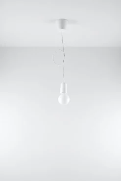 Sollux Retro Hängelampe Weiß verstellbar bis 90cm NESSA Küche< Wohnzimmerlampen|Retro Lampen