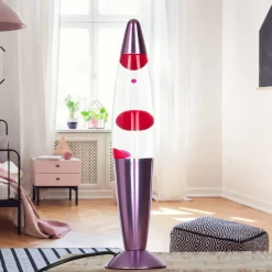 Easylight Retro Lavalampe Pink klar H:36cm Ø9cm Timmy< Retro Lampen|Lavalampen