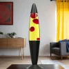 Retro Lampen|Lavalampen*Easylight Retro Lavalampe Rot Gelb Stimmungslicht JENNY