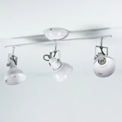 Deckenleuchten|Flurlampen*Trio Reality Retro Strahler schwenkbar Weiß 3-flmg E14 GINA